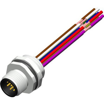 RS PRO 丸型コネクタ， 8極， M12， パネルマウント RS PRO