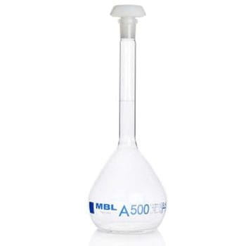 RS PRO ホウケイ酸ガラス製 細口 体積フラスク 500ml RS PRO