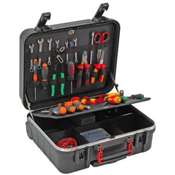 RS PRO 工具ケース プラスチック 黒 430 x 320 x 190mm RS PRO