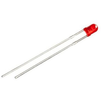 RS PRO LED， 赤， スルーホール実装， 3 mm 砲弾型 (T-1) RS PRO