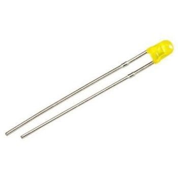 RS PRO LED， 黄， スルーホール実装， 3 mm 砲弾型 (T-1) RS PRO