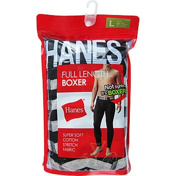 19-131ボーダーフルレングスボクサー ヘインズ(Hanes)