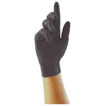 RS PRO 使い捨て手袋 使い捨て手袋パウダーなし 100入り Black， パウダーフリー， サイズ：M - RS PRO