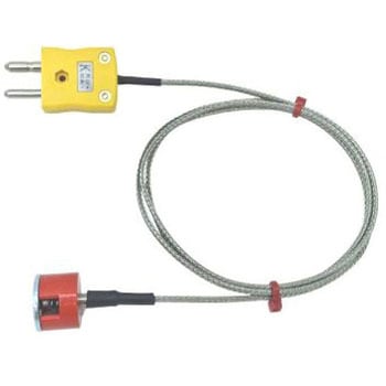 RS PRO ボタンマグネット熱電対センサ， ， Kタイプ， プローブ径:19.1mm， プローブ長さ:1m RS PRO