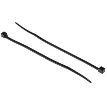 RS PRO 結束バンド， 142mm x 2.5 mm， 黒， ナイロン 66 RS PRO