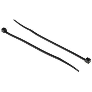 RS PRO 結束バンド， 203mm x 4.8mm， 黒， ナイロン 66 RS PRO