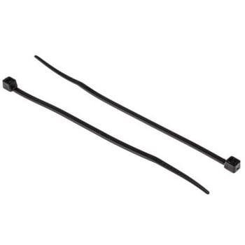 RS PRO 結束バンド， 292mm x 3.6mm， 黒， ナイロン 66 RS PRO
