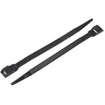 RS PRO 結束バンド， 300mm x 9mm， 黒， ナイロン 66 RS PRO