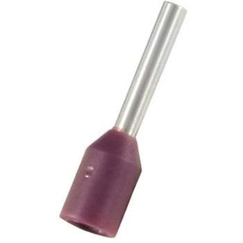 RS PRO ブーツレースフェルール， 最大ワイヤサイズ 0.25mm2， ピン長さ 6mm， ピン径 0.8mm RS PRO