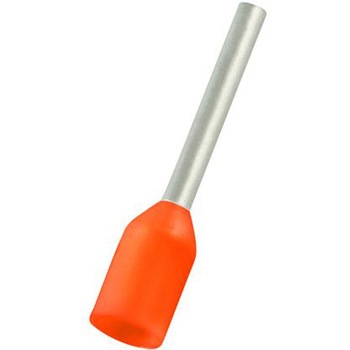 RS PRO ブーツレースフェルール， 最大ワイヤサイズ 0.5mm2， ピン長さ 10mm， ピン径 1.0mm RS PRO
