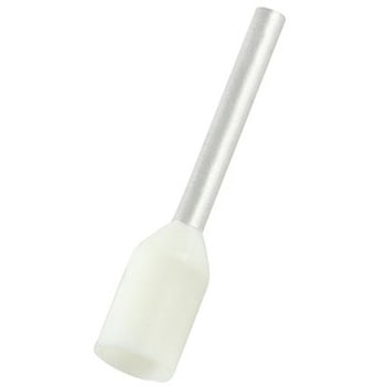 RS PRO ブーツレースフェルール， 最大ワイヤサイズ 0.5mm2， ピン長さ 10mm， ピン径 1.0mm RS PRO