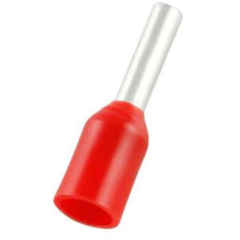 RS PRO ブーツレースフェルール， 最大ワイヤサイズ 1mm2， ピン長さ 6mm， ピン径 1.4mm RS PRO