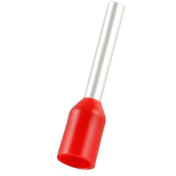 RS PRO ブーツレースフェルール， 最大ワイヤサイズ 1mm2， ピン長さ 10mm， ピン径 1.4mm - RS PRO