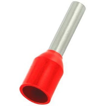 RS PRO ブーツレースフェルール， 最大ワイヤサイズ 1.5mm2， ピン長さ 8mm， ピン径 1.7mm RS PRO