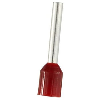 RS PRO ブーツレースフェルール， 最大ワイヤサイズ 1.5mm2， ピン長さ 12mm， ピン径 1.7mm RS PRO