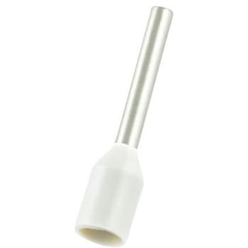 RS PRO ブーツレースフェルール， 最大ワイヤサイズ 0.75mm2， ピン長さ 10mm， ピン径 1.2mm RS PRO