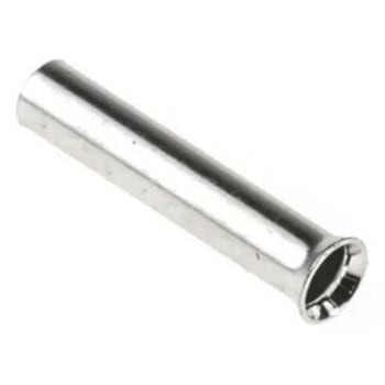 RS PRO ブーツレースフェルール， 最大ワイヤサイズ 0.75mm2， ピン長さ 8mm， ピン径 1.2mm RS PRO