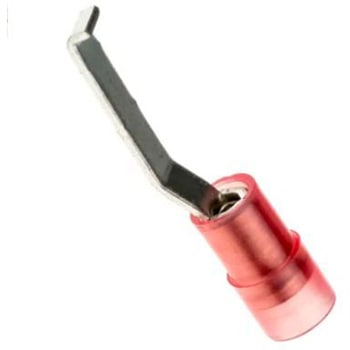 圧着ブレード端子 RS PRO 絶縁 刃長さ17.4mm 刃幅3mm 赤 アンシュラウド， 22AWG → 16AWG RS PRO
