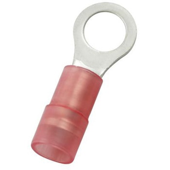 RS PRO 丸形圧着端子， 内径：5.3mm， スタッド径：M5， 赤 RS PRO