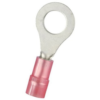 RS PRO 丸形圧着端子， 内径：6.4mm， スタッド径：M6， 赤 RS PRO