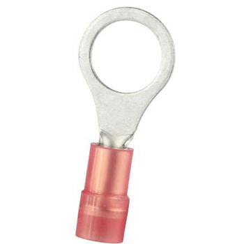 RS PRO 丸形圧着端子， 内径：8.4mm， スタッド径：M8， 赤 RS PRO