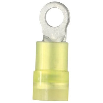 RS PRO 丸形圧着端子， 内径：4.3mm， スタッド径：M4， 黄 RS PRO