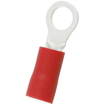RS PRO 丸形圧着端子， 内径：4.3mm， スタッド径：4.3mm， 赤 RS PRO