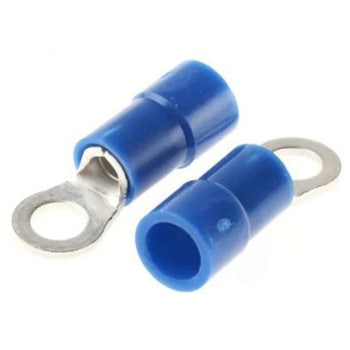 RS PRO 丸形圧着端子， 内径：3.7mm， スタッド径：M3.5， 青 RS PRO