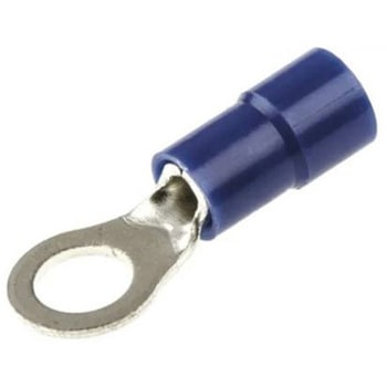 RS PRO 丸形圧着端子， 内径：5.3mm， スタッド径：M5， 青 RS PRO