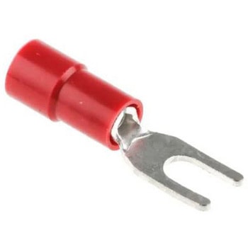 RS PRO Y形圧着端子， スタッドサイズ 3.2mm， 赤 22AWG to， 16AWG RS PRO