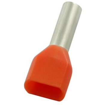RS PRO ブーツレースフェルール， 最大ワイヤサイズ 2 x 0.5mm2， ピン長さ 8mm， ピン径 1.8mm RS PRO