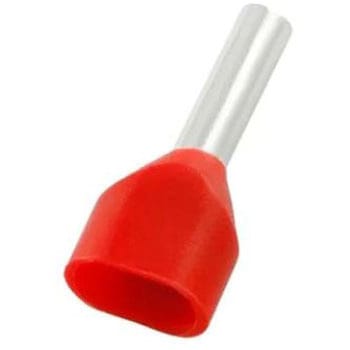RS PRO ブーツレースフェルール， 最大ワイヤサイズ 2 x 1.0mm2， ピン長さ 10mm， ピン径 2.4mm RS PRO