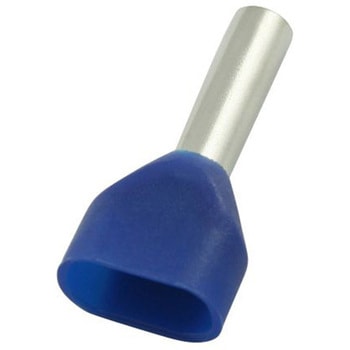 RS PRO ブーツレースフェルール， 最大ワイヤサイズ 2 x 0.75mm2， ピン長さ 8mm， ピン径 2.1mm RS PRO