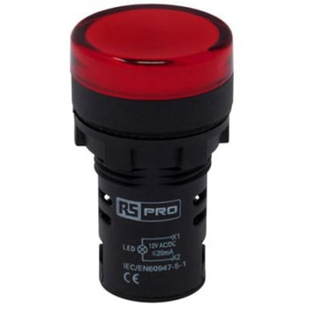 パイロットランプ 表示灯 RS PRO LED 赤 丸型 RS PRO