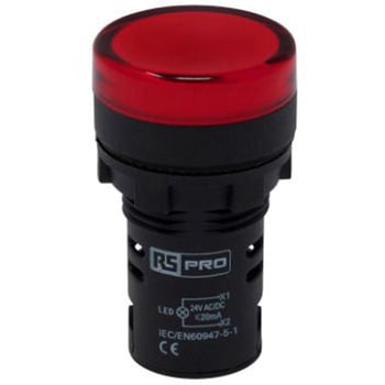 パイロットランプ 表示灯 RS PRO LED 赤 丸型 RS PRO