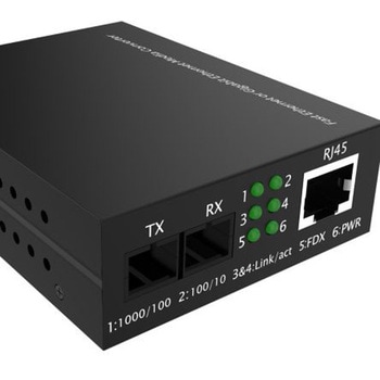 RS PRO イーサネットメディアコンバータ RJ45， ST シングルモード 30km RS PRO
