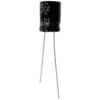 RS PRO コンデンサ 220μF， ，25V dc RS PRO