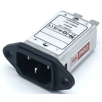 RS PRO IECインレット シャーシマウント 15A 250 V ac RS PRO