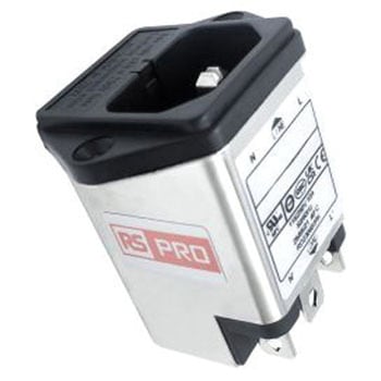 RS PRO IECインレット 2ヒューズ シャーシマウント 10A 250 V ac - RS PRO