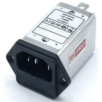 RS PRO IECインレット 2ヒューズ シャーシマウント 6A 250 V ac RS PRO