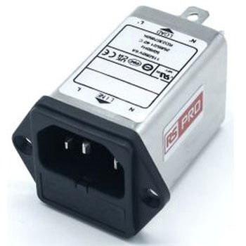 RS PRO IECインレット 2ヒューズ シャーシマウント 6A 250 V ac RS PRO