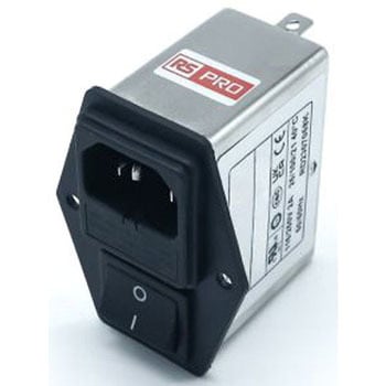 RS PRO IECインレット 2ヒューズ 2極 シャーシマウント 2A 250 V ac RS PRO