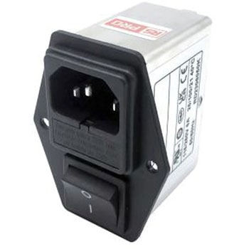 RS PRO IECインレット 2ヒューズ 2極 シャーシマウント 6A 250 V ac RS PRO