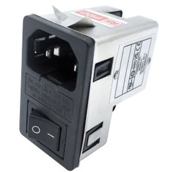 RS PRO IECインレット 1ヒューズ 2極 シャーシマウント 6A 250 V ac RS PRO