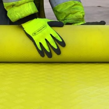 RS PRO Check Plate Hi-Viz Yellow Matting RS PRO