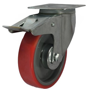 125MM BRAKED 200KG PN PRESSED STEEL CAST - RS PRO