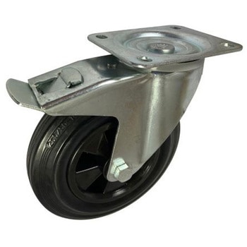 200MM BRAKED 205KG BLK RP PRESSED STEEL - RS PRO