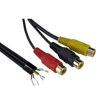 RS PRO RCAケーブル RCA x 3 未処理終端 250mm RS PRO