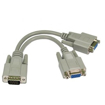 1.8m SVGA 1x M to 2x F Splitter Cable RS PRO