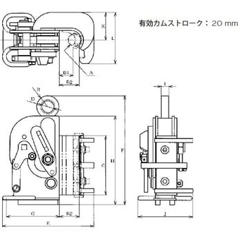 CSBL3-1.5 鉄筋吊用クランプ 1個 イーグルクランプ 【通販モノタロウ】